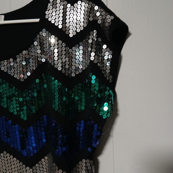 Dressbarn brand women's beautiful sequin Pullover top. Size 1X - Picture 6 of 9